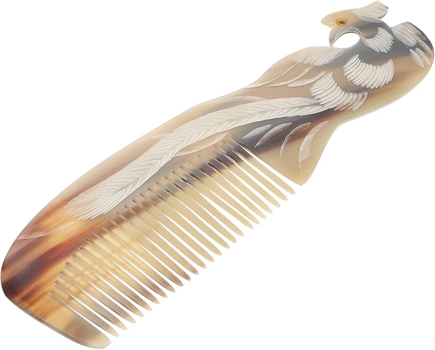 シープホーンコーム　ポケットタイプ　ハンドル付き　ハンドメイドコーム Amazon.co.jp: ナチュラルシープホーンコームコームヘア